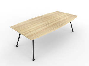 Team 2400 x 1200 Boat Shaped Boardroom Table