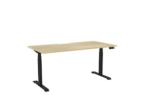 Haven Electric Single Sided Desk - Scallop Desktop