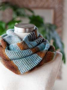 Neck Warmer Knit Kits: Helix Cowl Pattern
