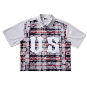 "US" PLAID BUTTON-UP