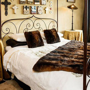 Interior Decor: Natural Fur Bed Runner Possum Fur NZ - Basically Bush