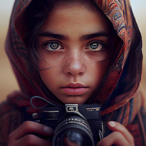 Art: Girl with Camera