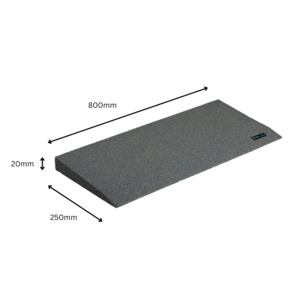 Ramp - Enviro-Friendly Rubber Threshold - 20x250x800mm (AA2004)