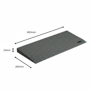 Ramp - Enviro-Friendly Rubber Threshold - 15x250x800mm (AA2003)