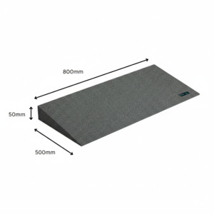 Ramp - Enviro-Friendly Rubber Threshold - Custom Size (AAWEDG50L - 50mm x 500 x 800)