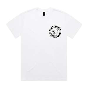 T Shirts: Heavy Weight Patch Whangarei 2.0 (White and BLack)