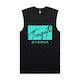 Tangata Whenua 2.0 Singlet (Black and Turquoise Blue)