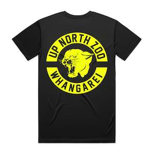T Shirts: Patch Whangarei (Black and Yellow)