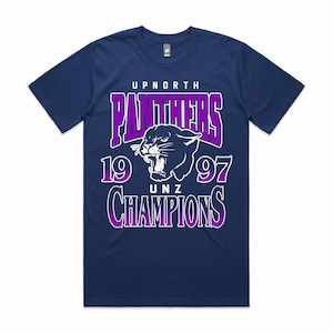 T Shirts: Panther Champions (Blue and Purple)