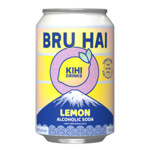 Core Range Beers: Kihi Bru Hai Lemon Alcoholic Soda *LOW CARB*