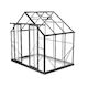 2.6m x 2m Polycarbonate Greenhouse - Black Frame