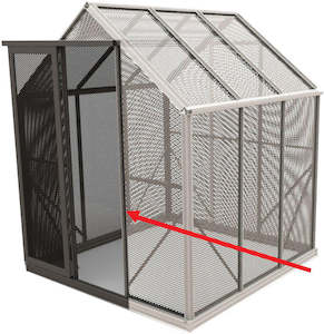 Accessoires: Mesh Screen Door - Black Aluminium