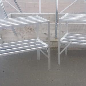 Accessoires: Tunnel House 400mm deep Aluminium Staging Shelves