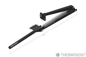 Accessoires: Thermovent Glasshouse Automatic Roof Vent Opener - Black