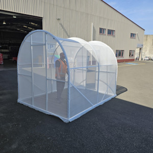 Aluminium Framed White Shade House 2.36m x 9m