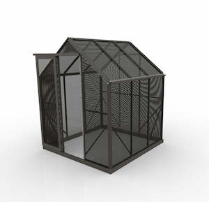 Shade Multizone Grow Houses: 2m x 2m Shade House - Black Aluminium Mesh