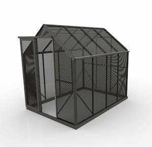 Shade Multizone Grow Houses: 2m x 2.6m Shade House - Black Aluminium Mesh