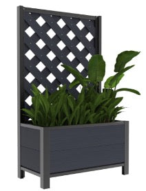 Raised Garden Beds: Durable Patio Planter Box with Trellis