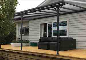 4.3m x 3.0m Patio Shelter - Aluminium Frame