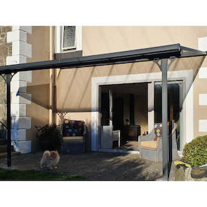 4.3m x 2.5m Patio Shelter - Aluminium Frame