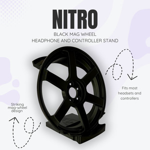 Products: Nitro the Black Mag Wheel Headphone and Controller Stand