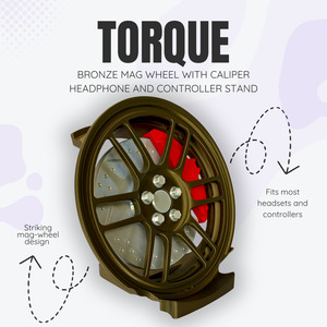 Torque the Bronze Mag Wheel with Caliper Headphone and Controller Stand