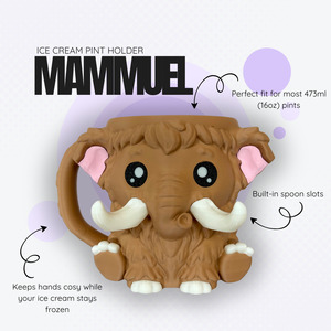 Products: Mammuel the Mammoth Ice Cream Pint Holder