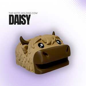 Products: Daisy the Note‑Holding Light Brown Cow