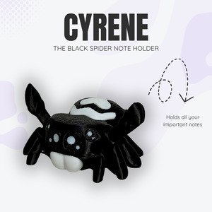Cyrene the Black Spider Note Holder