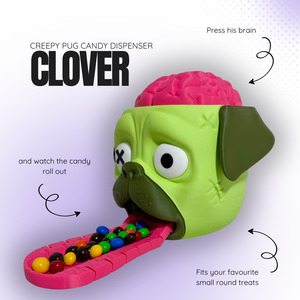 Products: Clover the Creepy Pug Candy Dispenser