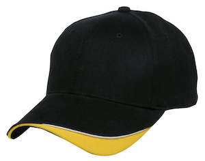 Signature Cap – Heavy Brushed Cotton, Contrast Trim, Velcro Fit