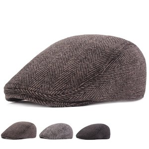 Textured Cotton Cheesecutter Cap – Unisex Autumn & Winter Flat Cap (Adjustable Fit)