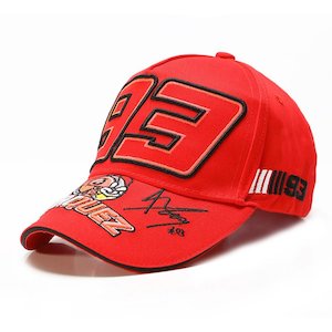 Racing Style Cap – Red Outdoor Sports Baseball Hat