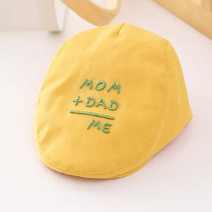 Kids Caps: Embroidered English Letters Baby Sunshade Hat