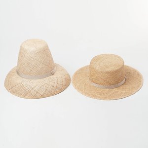 New Fashion High Top Treasure Grass Big Brim Straw Hat Outdoor Travel Hat