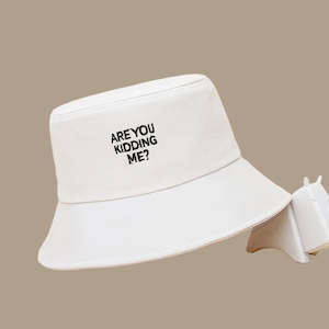 Fashion Casual Embroidered Letter Bowler Hat