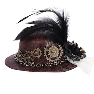 Halloween Gothic Mini Top Hat Steampunk Little Bowler Hat