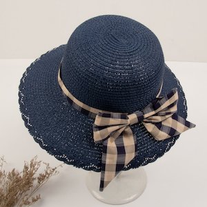 Small Bow Style Wild Straw Hat