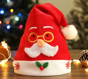 Glasses Christmas Santa Hat