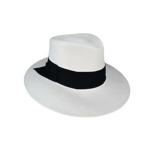 Maddison Ladies Cuenca Fedora Hat – Grade #3 Toquilla Straw with 8cm Brim