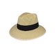 Devon Open Weave Panama-Style Hat with Twisted Paper Construction and Puggaree Band