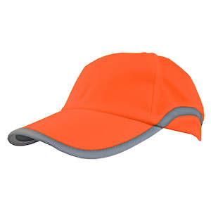Hi Viz Reflector Cap – Lightweight Hi-Vis Polyester, Reflective Strips, Adjustable Fit