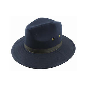 Showerproof Waxed Cotton Safari Hat with Brass Eyelets