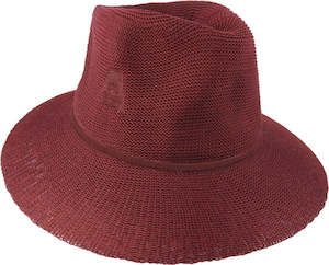 Premium Wide Brim Hats: Avenel Polyester Wide Brim Outback Hat with Tone-on-Tone Band