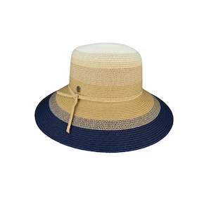 Layla – Women’s Multi-Tone Braided Toyo Wide Brim Hat