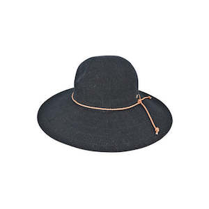 Premium Wide Brim Hats: Molly – Crushable Cotton Knit Wide Brim Boho Hat with Sun Protection