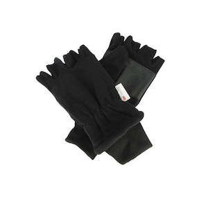 Premium Gloves: Jimmy Fingerless Polar Fleece Gloves with Thinsulate Lining and Ribbed Cuff