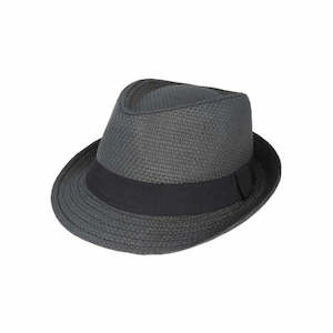 Hume Toyo Trilby Hat – Lightweight Woven Straw with Ribbon Band