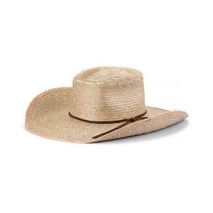 Premium Straw Hats: Billabong Palm Straw Camp Drafter Hat with Wide Brim and Suede Trim