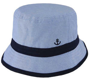 Anchor – Kids' Bucket Hat with Chin Tie and Wide Brim